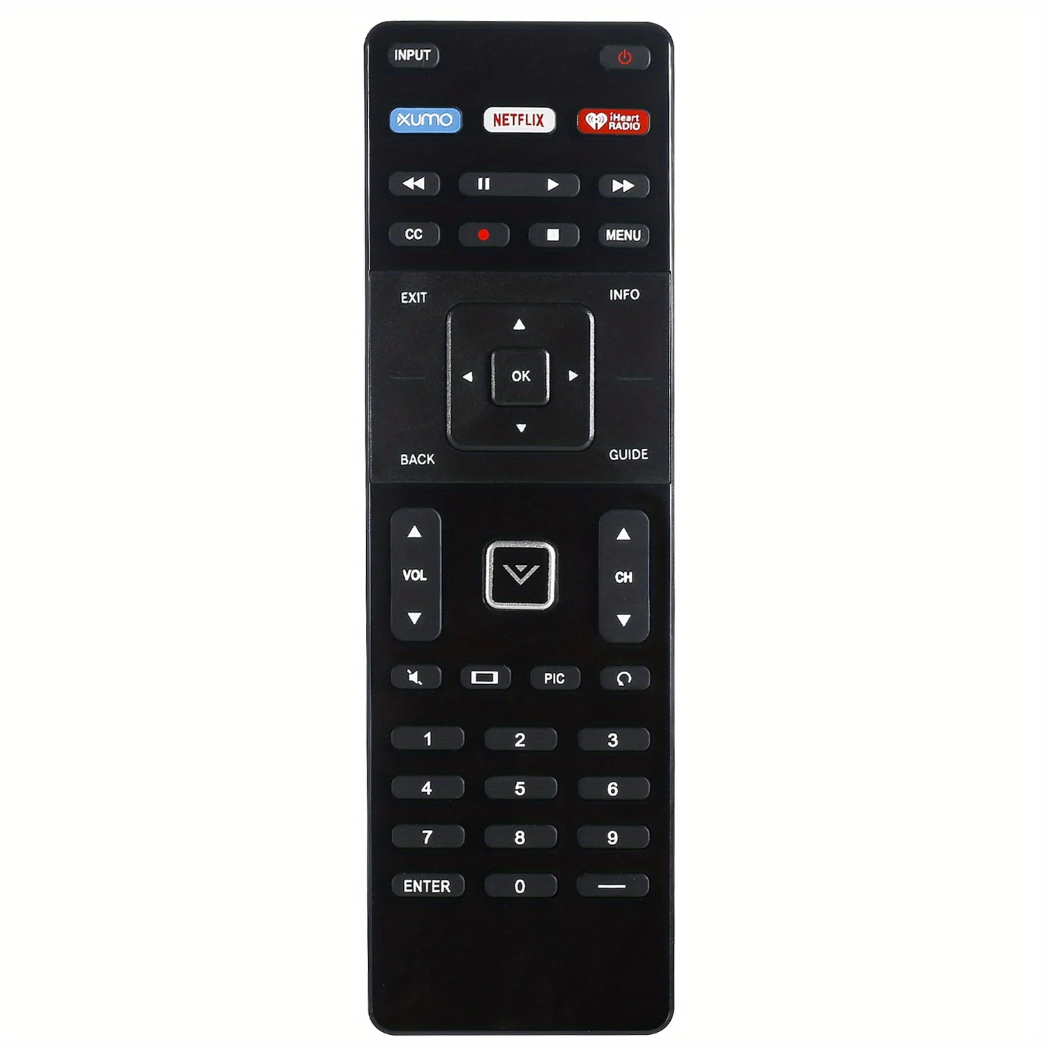 Fernbedienung XRT122 Ersatzfernbedienung für Vizio HDTV TV D39H-D0/D39HD0/D50U-D1/E43-C2/E32-C1/D65U-D2 Fernbedienung