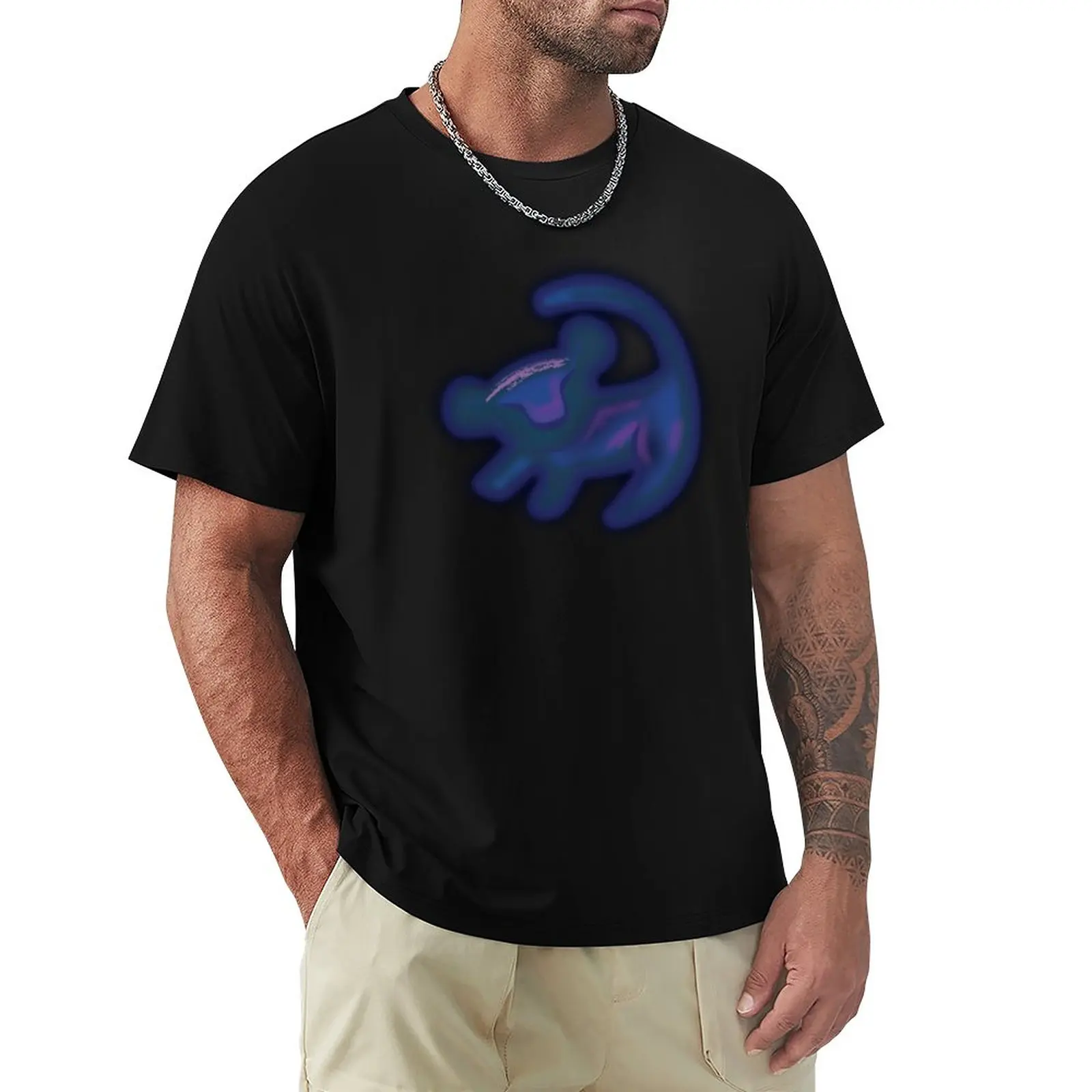 

LION DRAW T-Shirt anime heavyweight t shirts mens graphic t-shirts anime
