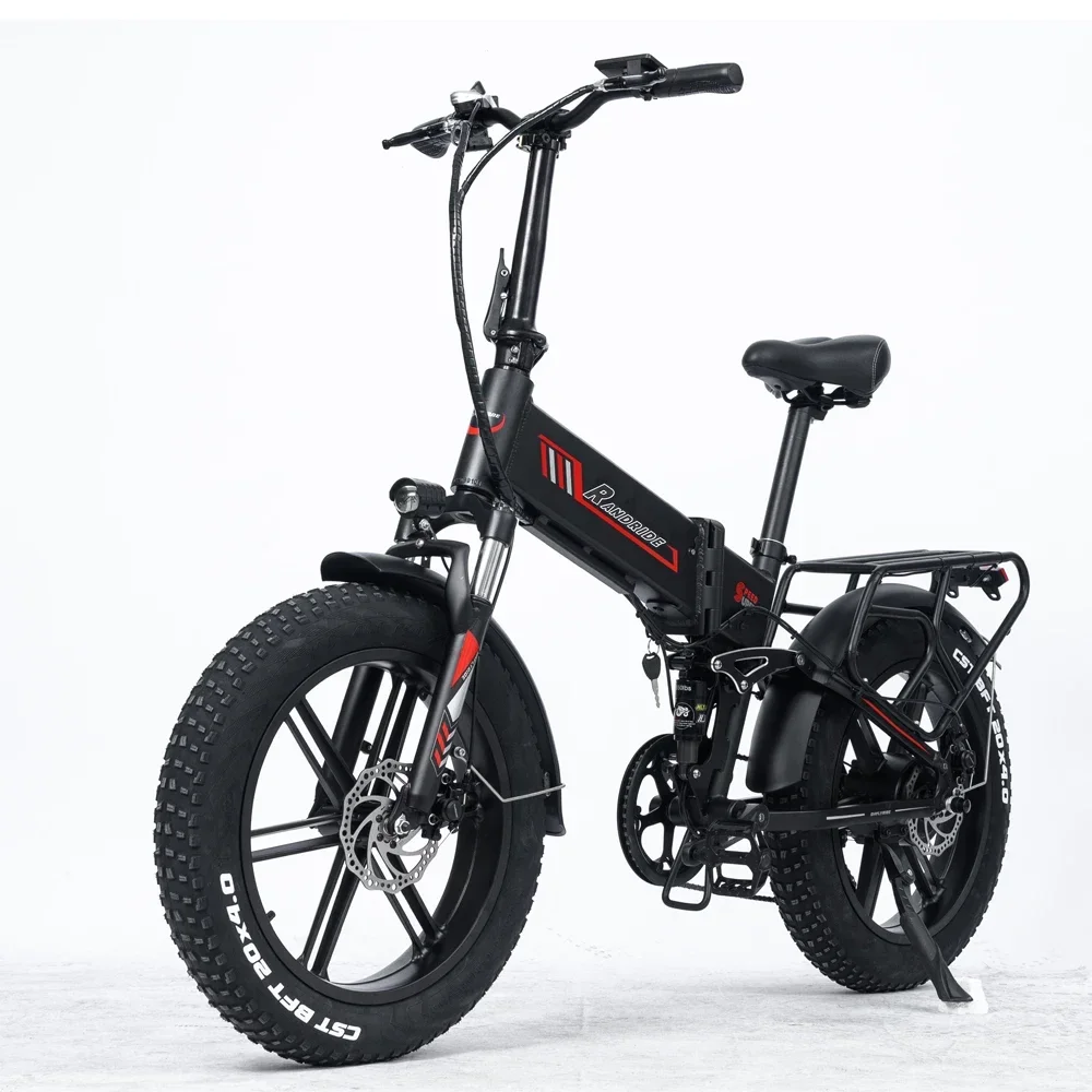 RadRide YX20M electric bike, 1000W motor, 20x4.0 inch wide tires, top speed 45 km/h, 48V 20Ah battery, max range 80-90 km, in st Sb26343fec75c404886ddcabcddc920f3s