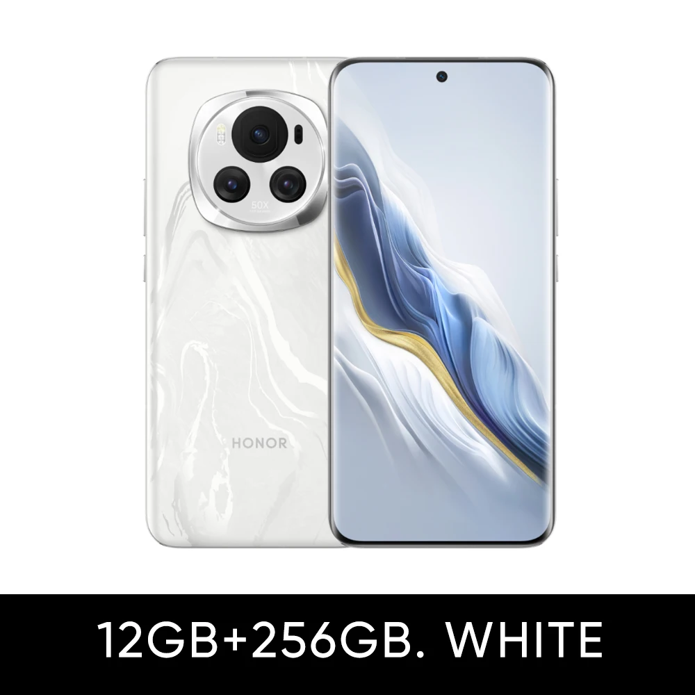 thumbnail image 1 of Teléfonos móviles HONOR Magic6 5G Google Play Procesador Snapdragon 8 Gen 3 Pantalla OLED de 6,78 pulgadas y 120 Hz 5450 mAh 50 W SUPERVOOC NFC OTA, 1 of 5
