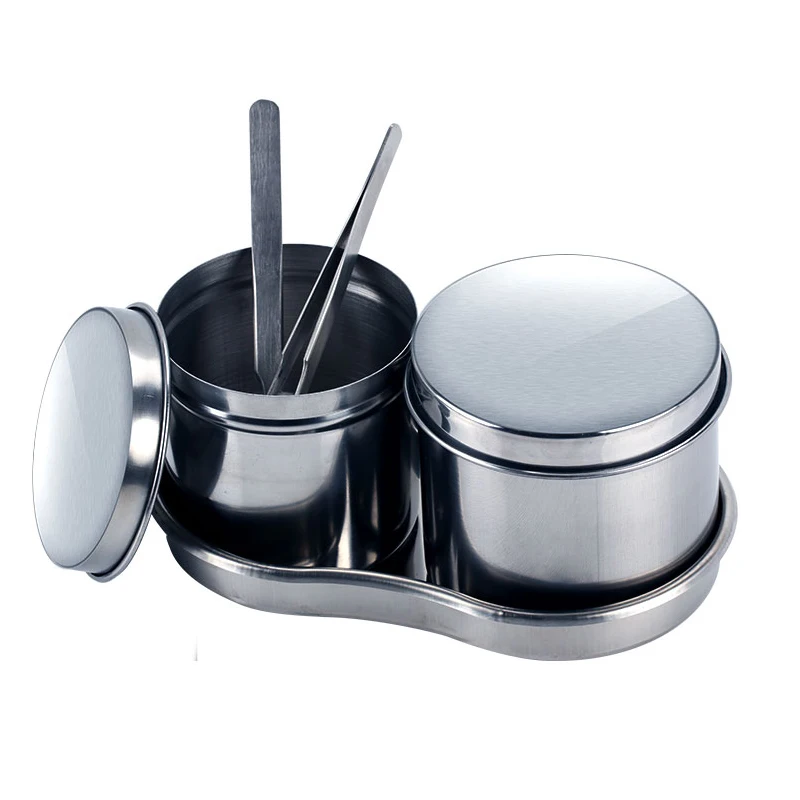 

Surgical Stainless Steel Kidney Shaped Sterilized Tray Jar Pot Container Bottle Tweezers Medical Dental Cosmetic Tattoo Accesory