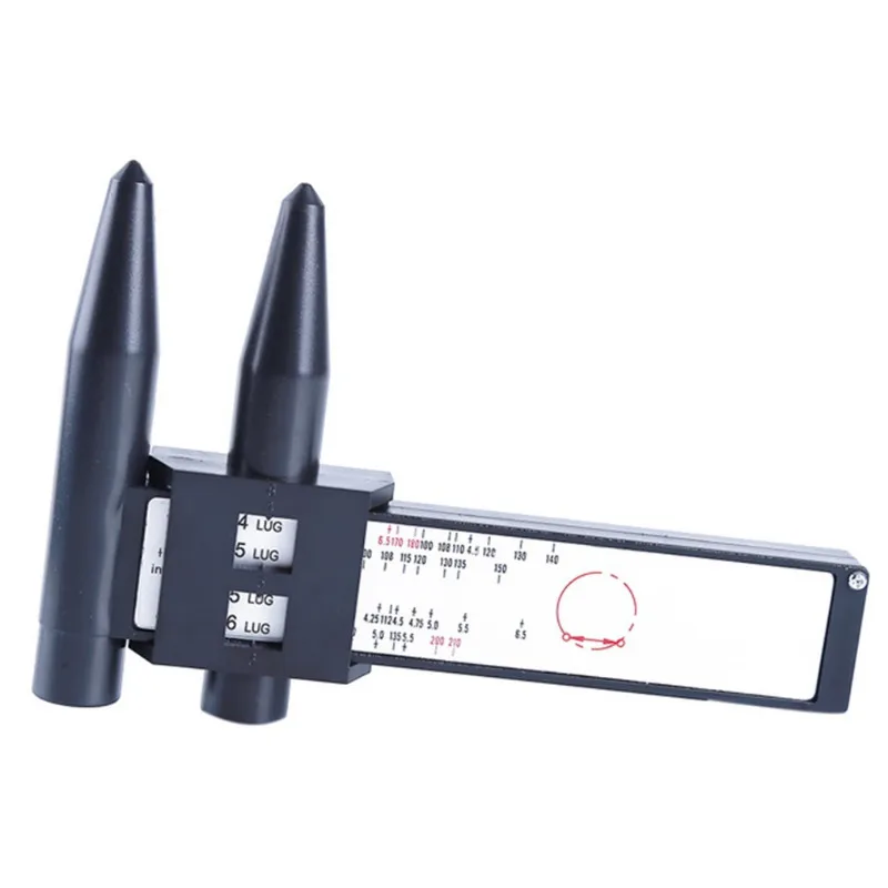 Digital caliper angle measuring tool measurement ruler Wheel Rim Bolt Pattern Hole Distance Measuring Tool modified hole distance ruler Black PCD Caliper 8LUG Wheels