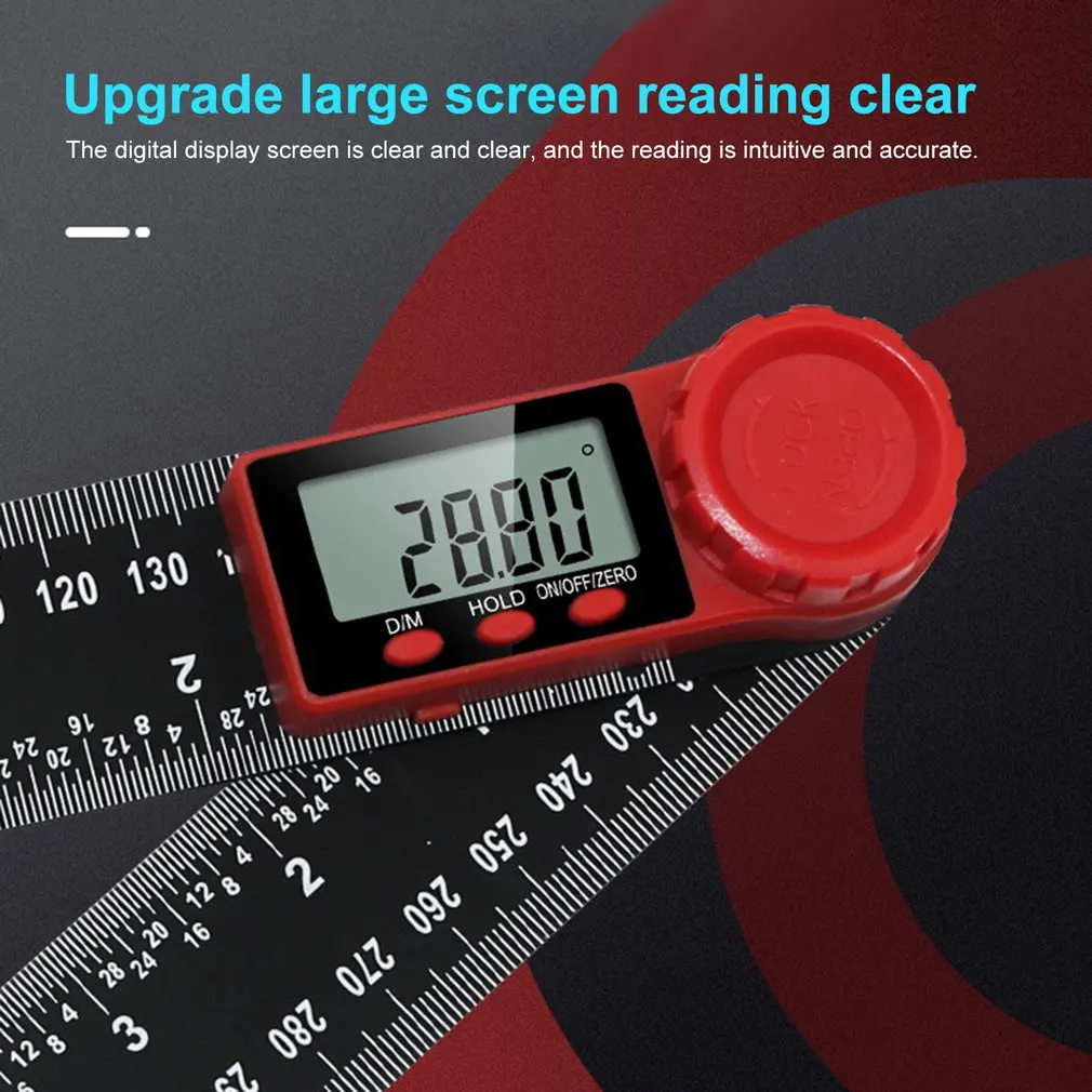 200mm/300mm Digital Electronic Angle Gauge Angle Ruler Level Measuring
