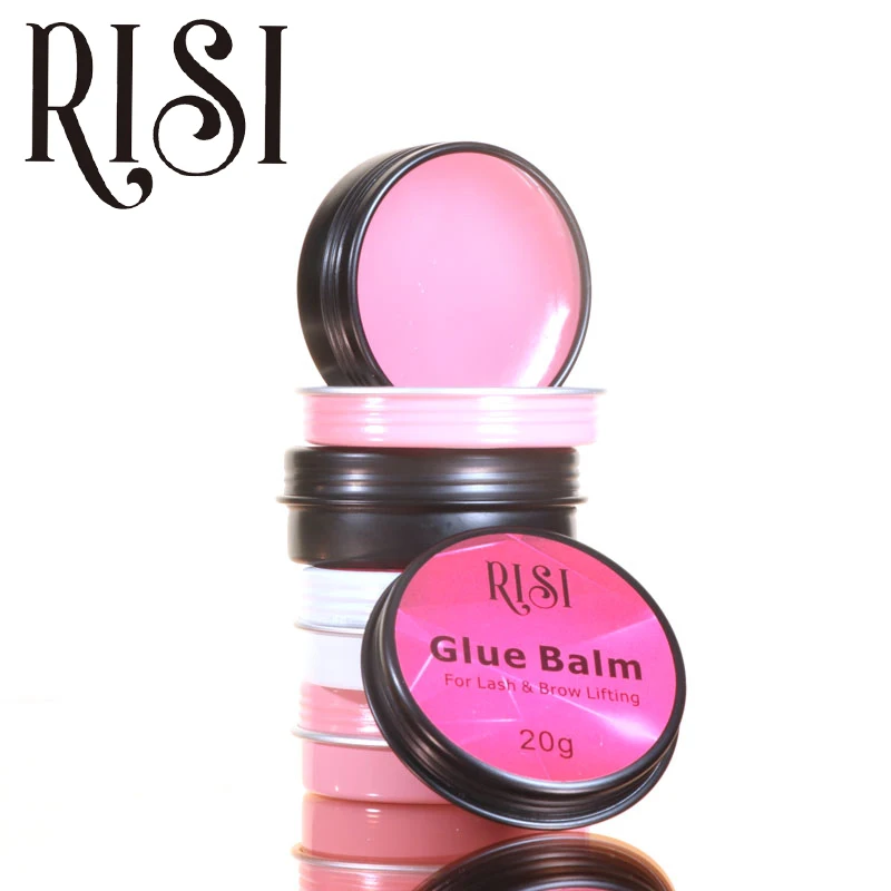 RISI Korea Lash Glue Balm Eyelash Wax Balm Lift Lash Balm Strong Fixed Soft Lash Lift Glue Balm For Lash Lifting muselash premium black glue eyelash clusters glue lash lifting lash glue wholesale mascara glue