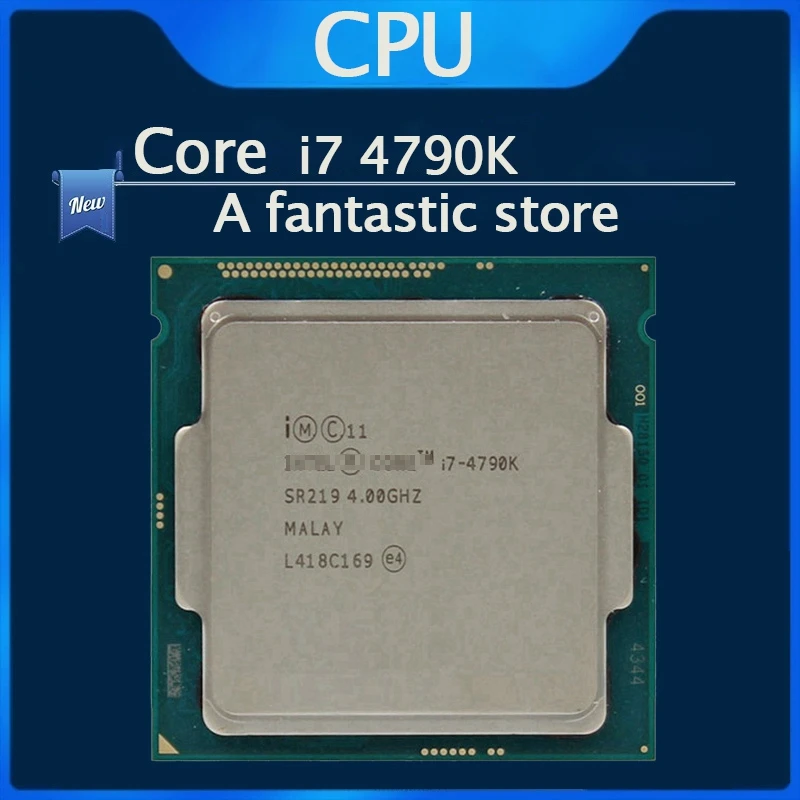 

Used Intel Core i7 4790K 4.0GHz Quad-Core 8MB Cache With HD Graphic 4600 TDP 88W Desktop LGA 1150 CPU Processor
