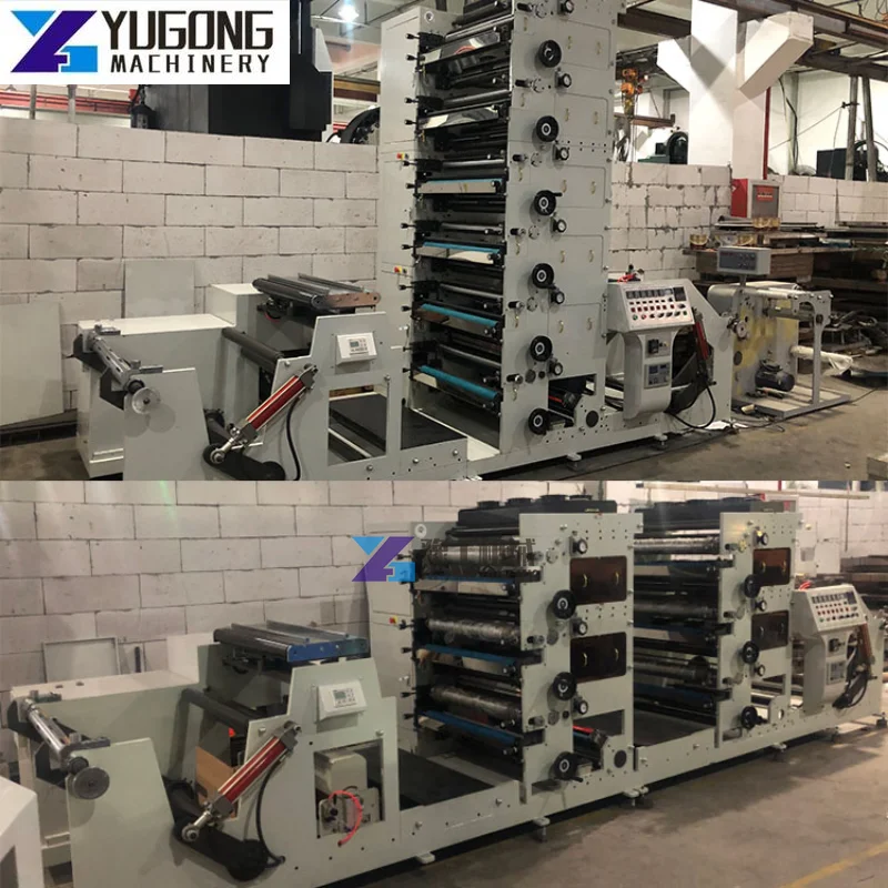 Automatic Label Flexo Printing Lamination Station Paper Film Stickers Flexographic Uv Printing Machine - Machine Centre - AliExpress