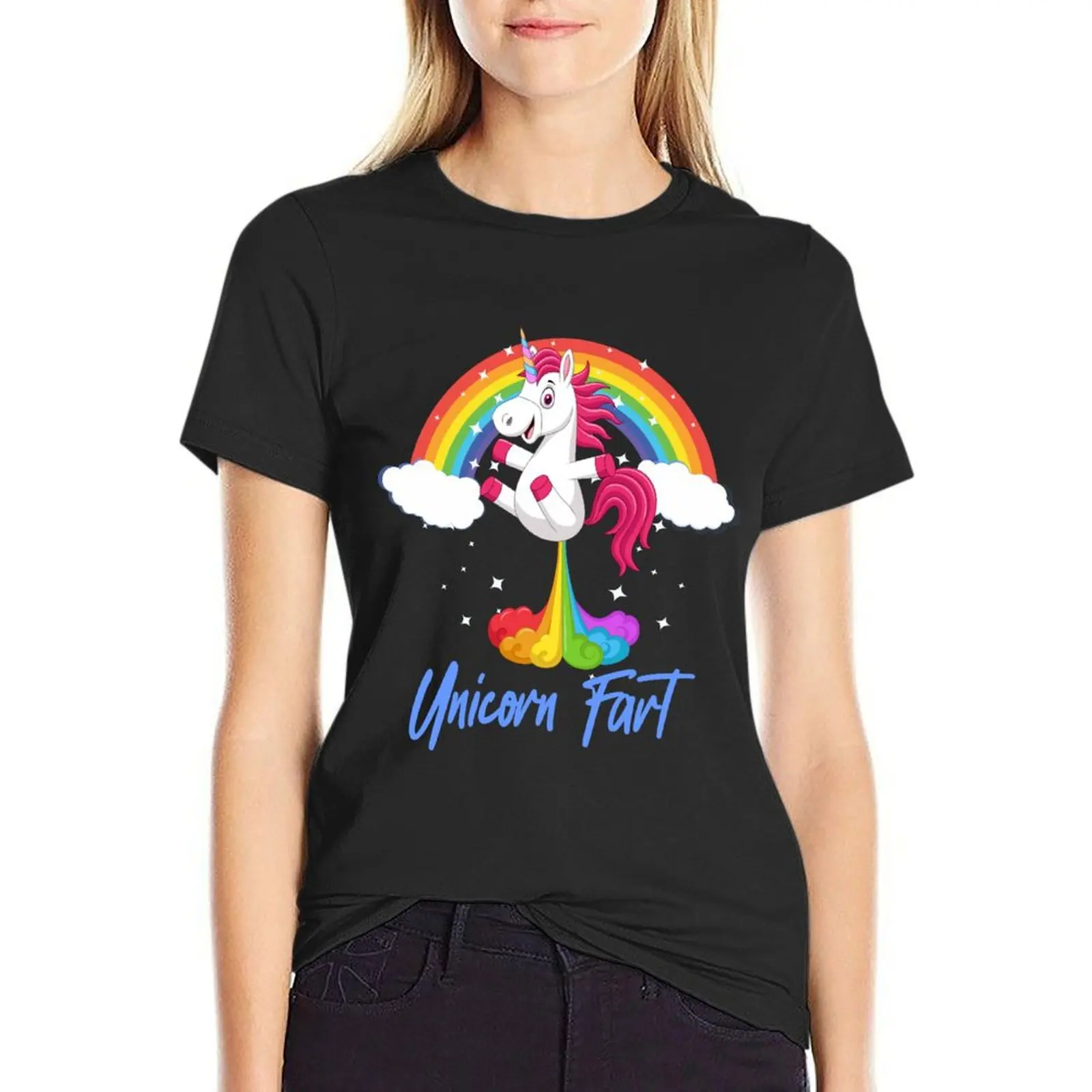 

Unicorn Fart T-shirt funny shirts graphic tees t-shirts for Women graphic tees