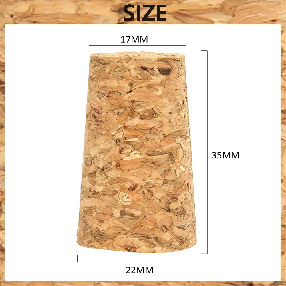 Wine Corks Standard Natural Soft Wood Wine Stoppers Reusable Tapered Sealing Plug Portable Beer Bottle Stoppers for Wine Bottle