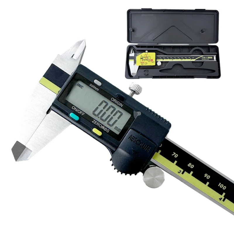 Vernier Caliper Digital 0-150mm/200mm/300mm 6/8/12in LVD ABS absolute Electronic Measuring Stainless Steel