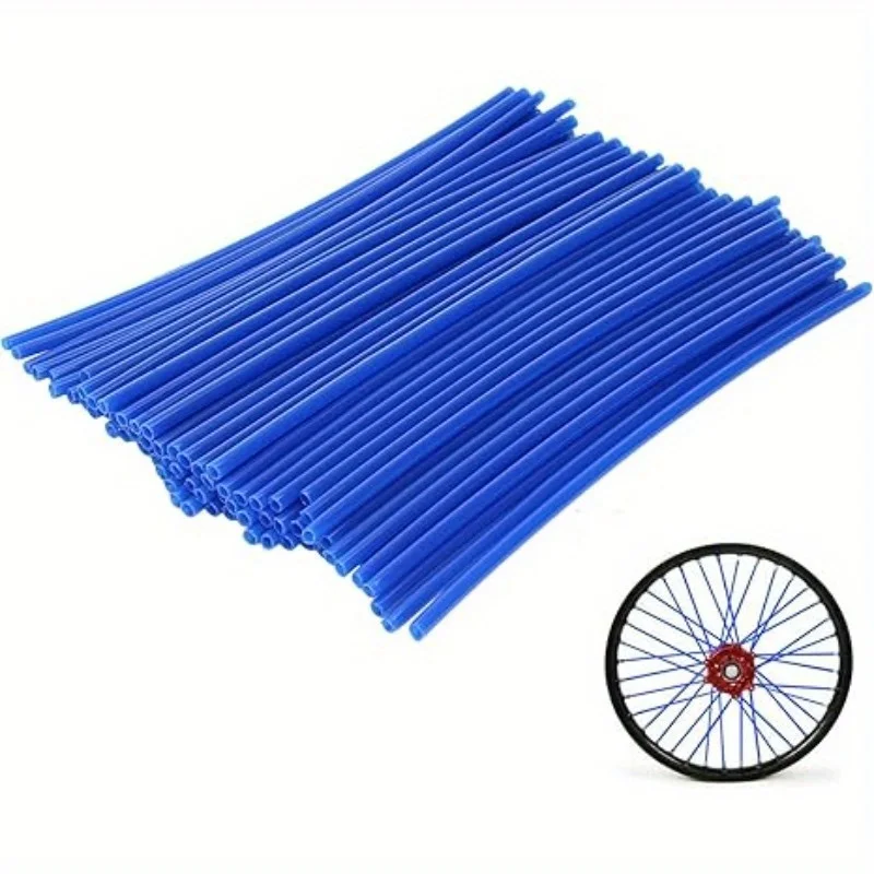 Motorcycle & Bicycle Wheel Spoke Protector Covers - 72 Pack