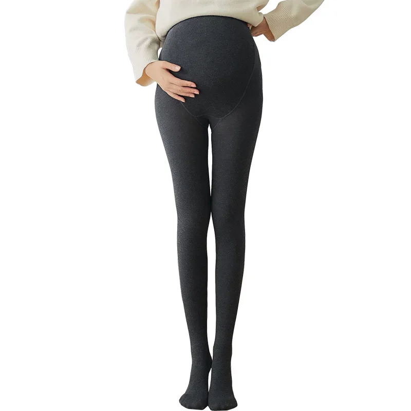 501# Japan Style Knitted Maternity Tights Adjustable Belly Pantyhose Clothes for Pregnant Women Autumn Winter Pregnancy Bottoms 5