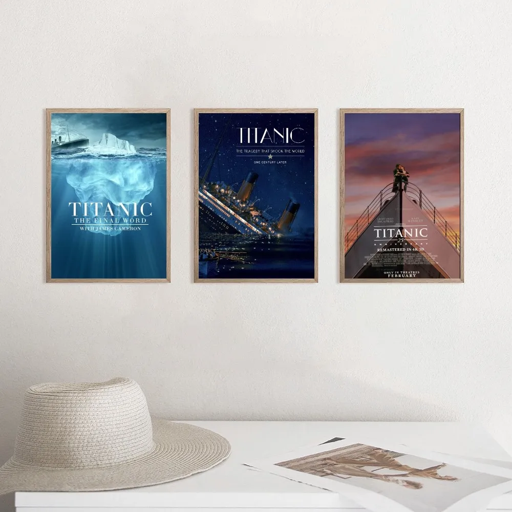 Poster Su Tela Titanic 40x60 Cm, Stampa Film Romantico, Quadro Moderno Per Parete - 2
