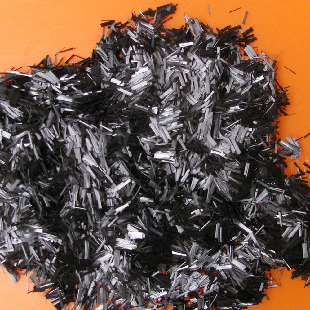 6mm Carbon Fiber Forging Chopped Carbon Fiber Chopped Strand Marble Texture Automotive Interior Parts Surface Mod