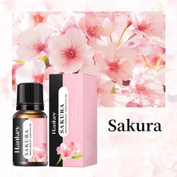 Aromatic Essential Oil Variety Set - 20 Fragrances for Diffusers and Humidifiers, 10ml Bottles (Sakura)