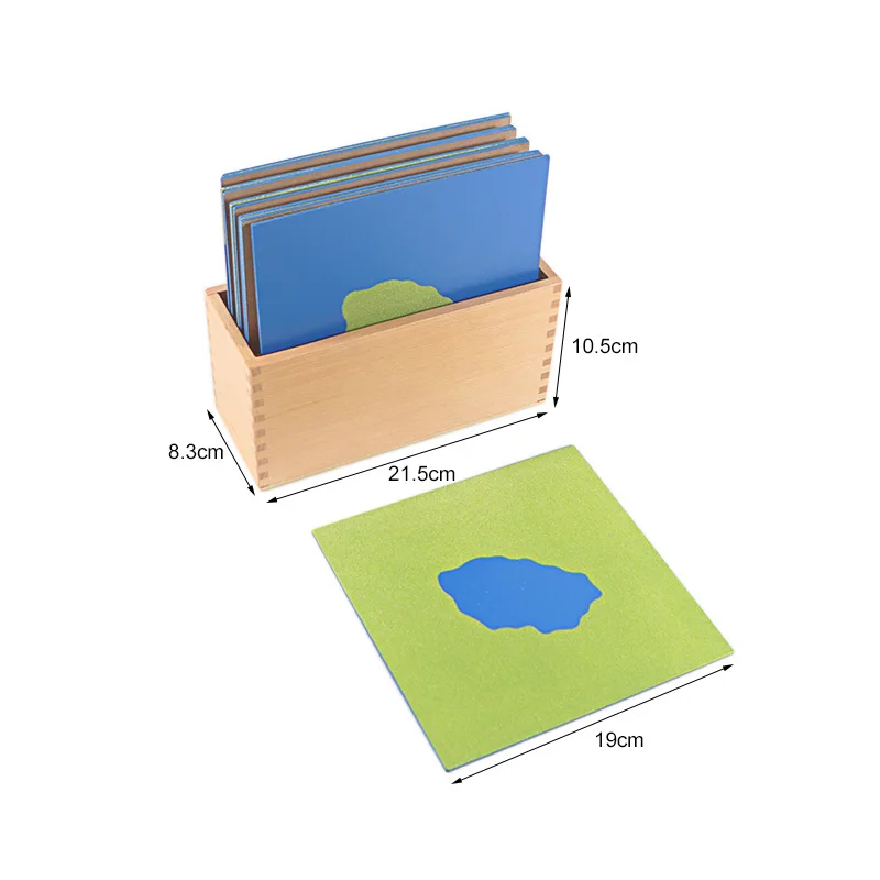 Montessori Land & Water Map With 25 Wooden Animals - Geography & Zoology Learning Mat For Kids 4-8 Years