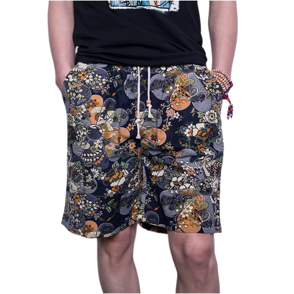 

Summer Men Swimming Shorts Trunks Beach Board Elastic Waist Printing Beach Sports Surf Shorts Swimwear