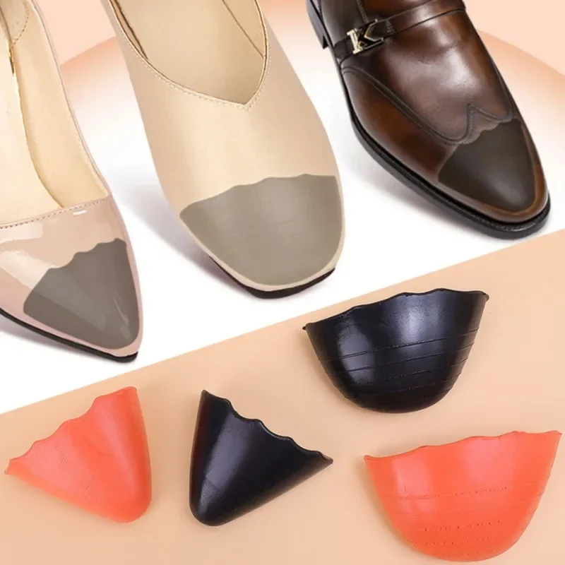 High Elasticity PU Foam Forefoot Pad Solid Color Soft Cushioning Insole High Heels Pointed Round Head Antiwear Front Foot Pads
