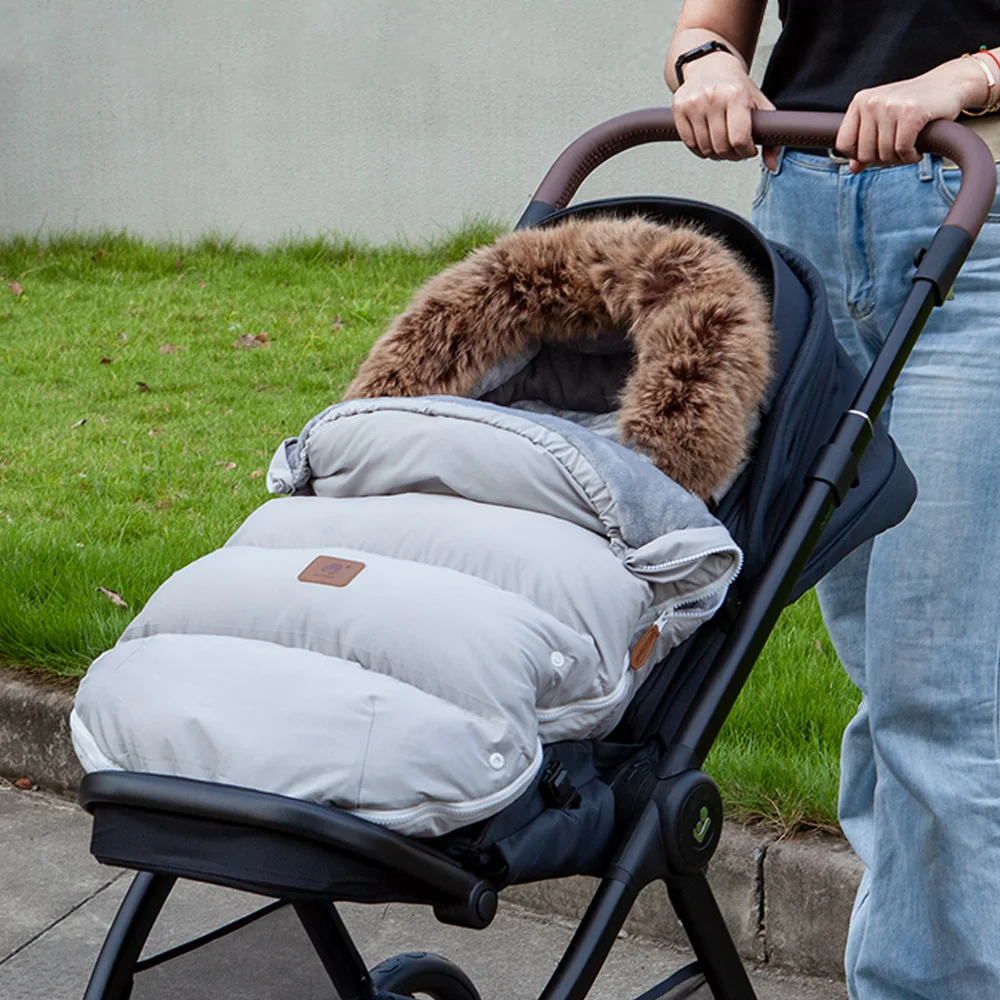 Baby Stroller Footmuff 0-24Months Baby Winter Warm Windproof Thicker Universal Pram Envelope Sack Stroller Accessories
