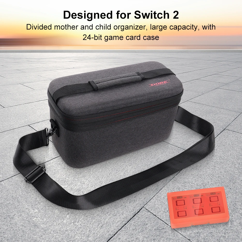EVA Hard Carrying Case for Switch 2 Portable Storage Bag Large Carrying Bag Organizer Bag for Nintendo for Switch 2 Accessories