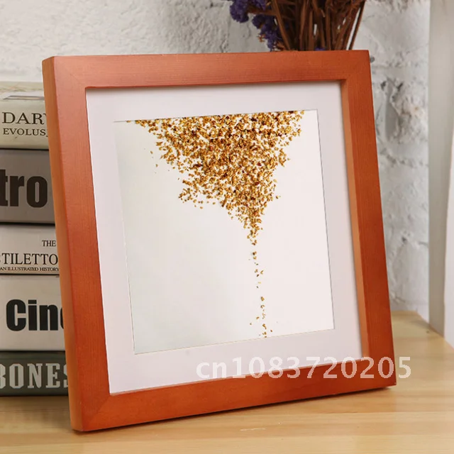 

Photo Protection for Wall Art Picture Wooden Photo Frame Square Picture Frame Living Room Home Desktop Ornament Cadre Photo