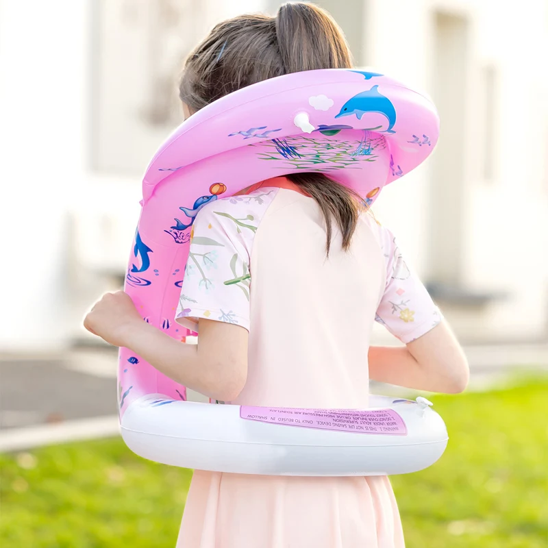 Swimming Vest for Kids Portable Inflatable Pool Float with Adjustable Safety Buckle Swim Pool Float Child Water Play Equipment 4