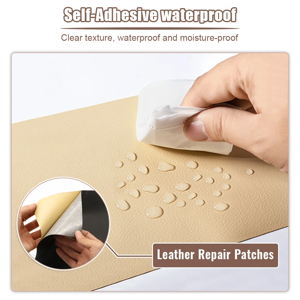 1pcs Leather Repair Sticker Self-adhesive Eco-leather Patches Repair  Multicolor Pu Patches Sofa Hole Car Seats Sticker - AliExpress