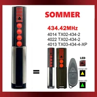 SOMMER 434.42MHz TX03 434 4 XP Remote Control Gate SOMMER 4013 TX03-434-4-XP 4014 TX02-434-2 4022 TX02-434-2 Garage Door Opener 1