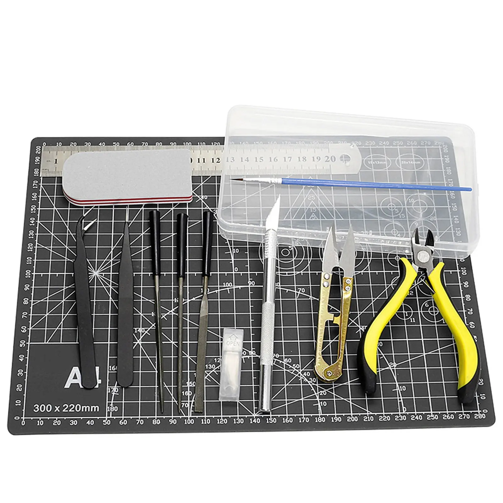 2Pcs 헤비 듀티 셀프 힐링 커팅 매트 A4 양면 투명 각도 그리드 포함 DIY 공예 봉제 퀼팅 유리용