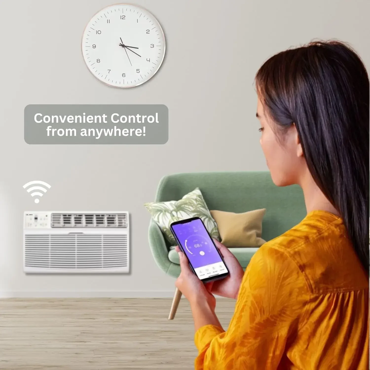 12000 BTU 115V Through-the-Wall Air Conditioner with Remote Control And Built-in Smart Cooling Kit WiFi Enabled for Home Use 4 12000 BTU 115V Through-the-Wall Air Conditioner with Remote Control And Built-in Smart Cooling Kit WiFi Enabled for Home Use 4