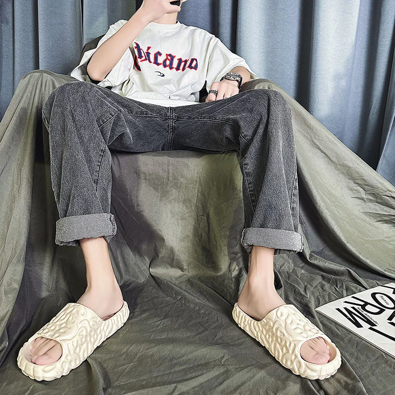 Slip Slippers for Men Non-Slip Non-Slip Summer Slippers Soft Foam Sliders With Thick Sole Slipper for Indoor Outdoor_voghion.com
