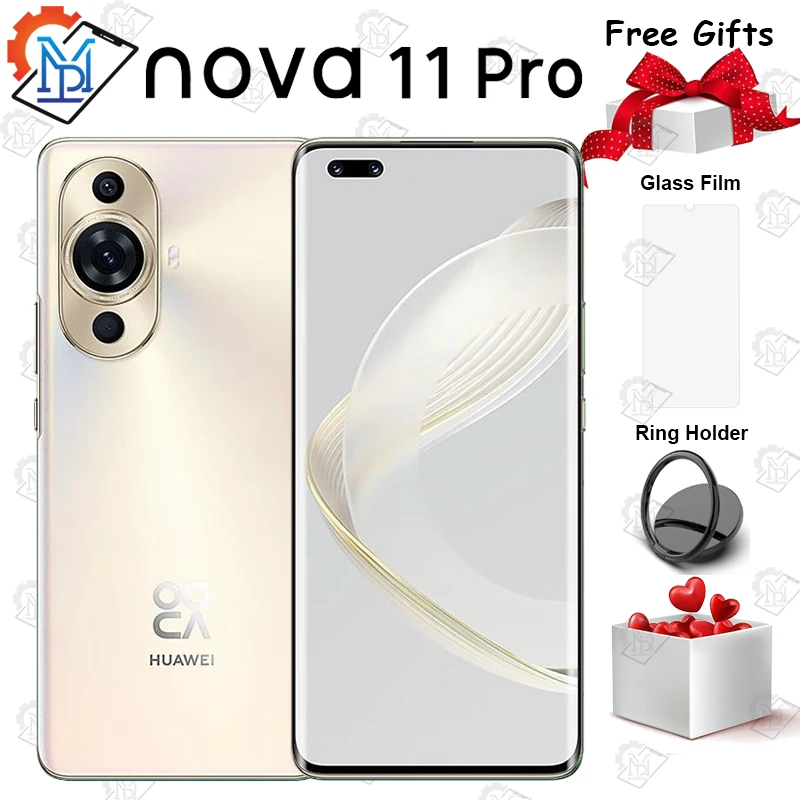 Nuovo Originale Huawei Nova 11 Pro Mobiel Phon 6.78 Pollici Kunlun Glass Snapdragon 778G Harmonyos 3.0 100W Supercharge Nfc Smartphone
