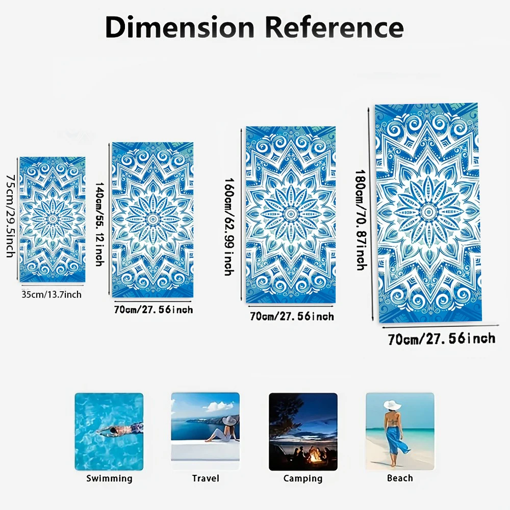 Serviettes de plage à motifs imprimés douces pour la piscine_voghion.com