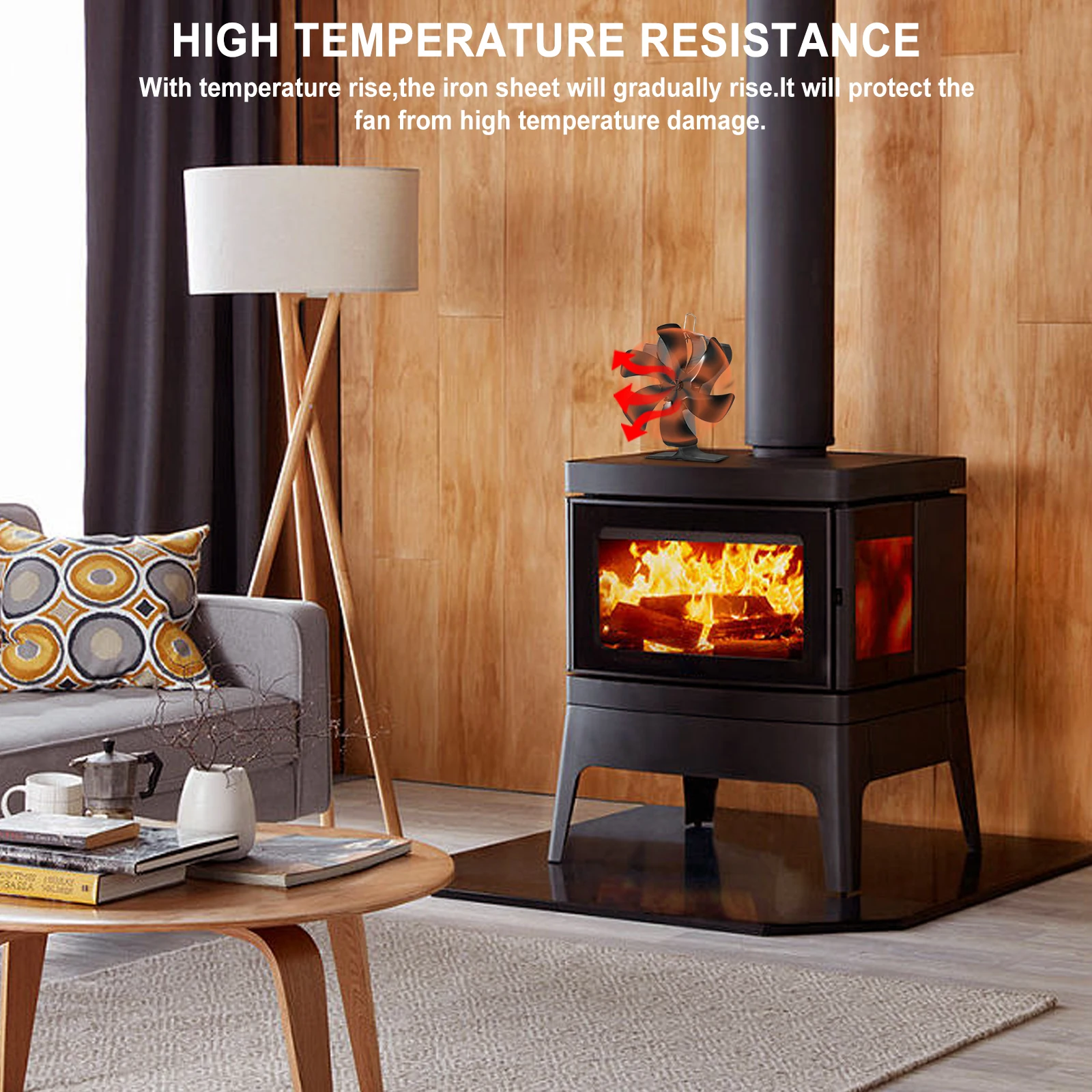 6 Blades Fireplace Fan Heat Powered Stove Fan Log Wood Burner Eco-fan Ultra  Quiet Circulating Heating Air Decorative Fireplace - AliExpress