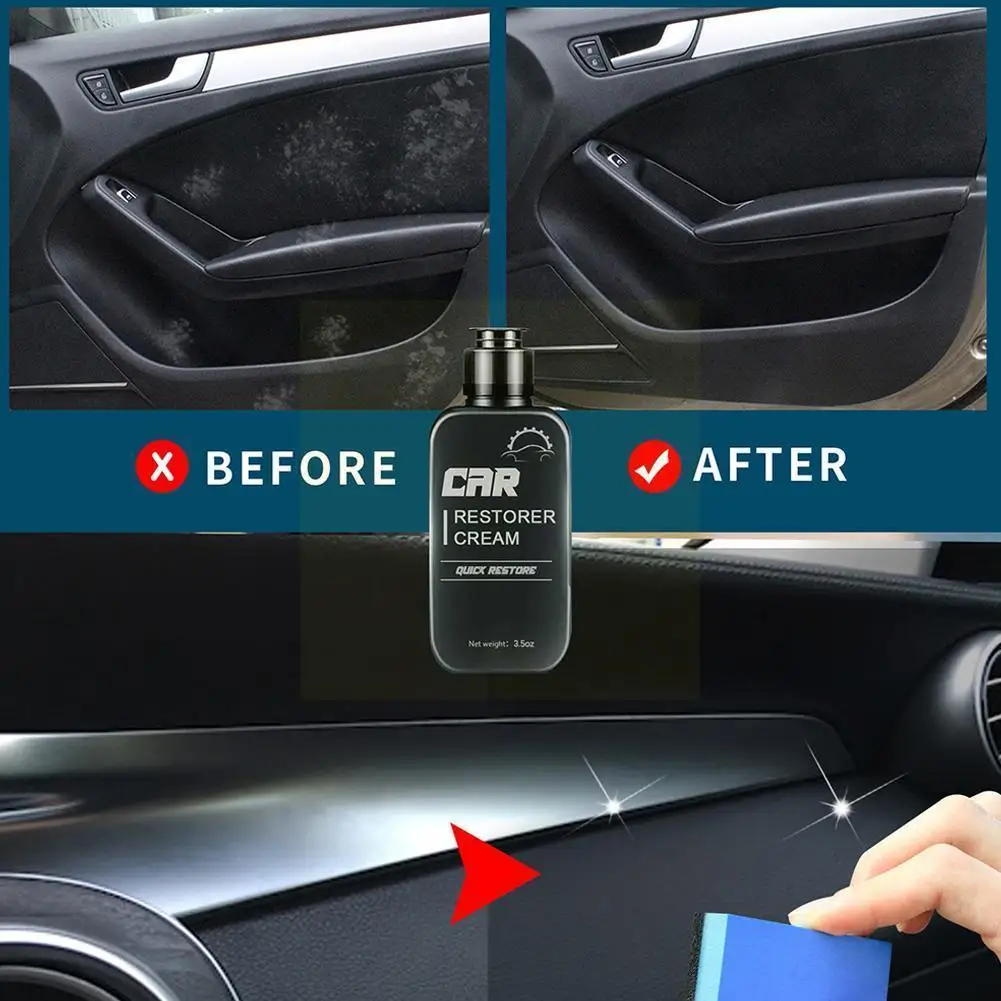 Car Plastic Renovator Auto Interior Clean Restore Leather Agent