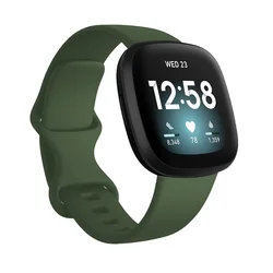 Soft Silicone Sport Bracelet Strap for Women - Smartwatch Accessory (Army green 10)