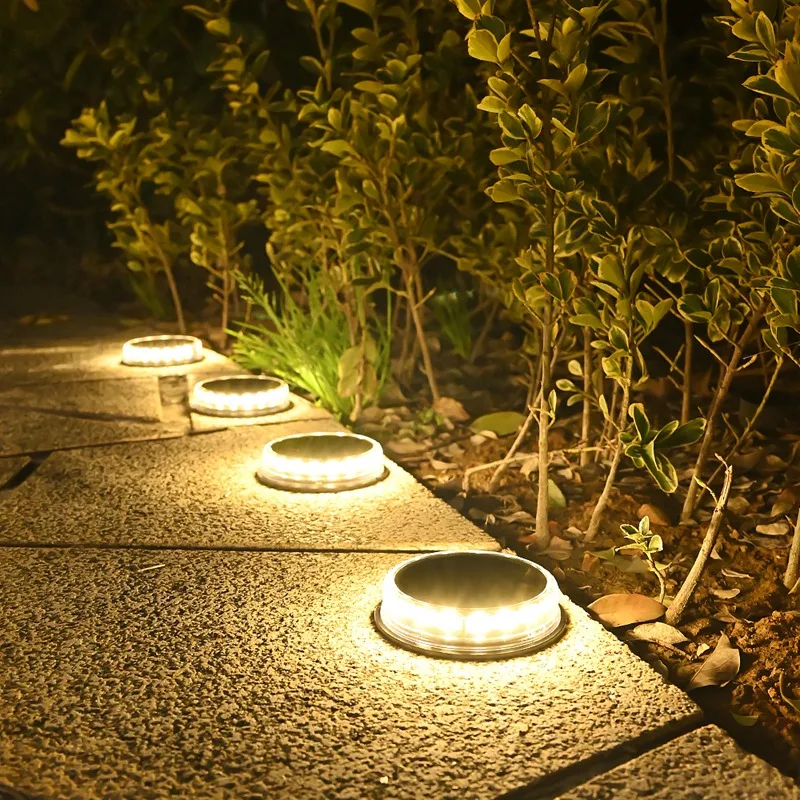 

4PCS Super Bright LED Solar Pathway Light Outdoor Auto Garden Light Waterproof Ground Lamp For Garden Decoration