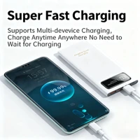 ONEPLUS 120 Вт 500000 мАч Power Bank большой емкости сверхбыстрая зарядка цифровой дисплей внешний аккумулятор для iPhone Huawei Samsung — изображение 4