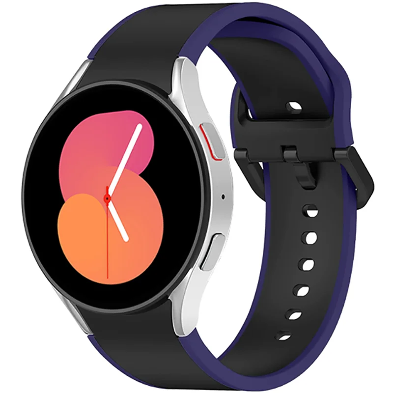 

Ремешок силиконовый для Samsung Galaxy Watch 4/2/3 40 мм 44 мм 4, браслет без зазора, Классический 46 мм, 20 мм 45 мм