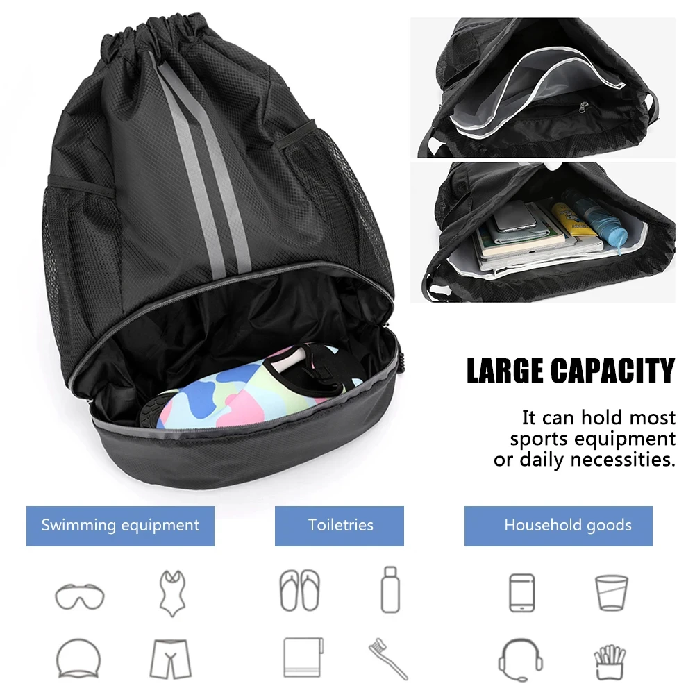Waterproof Large Outdoor Unisex Drawstring Sports/Gym Bag