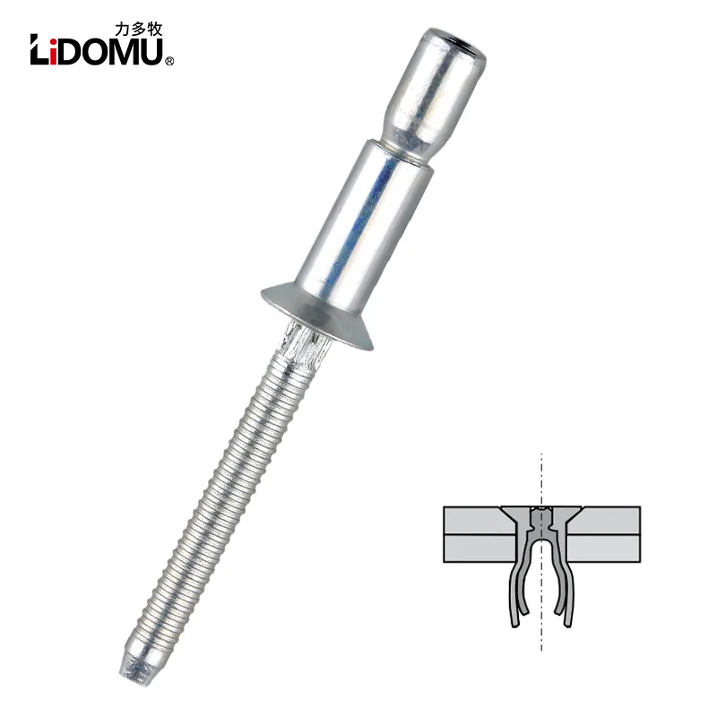 Aço Carbono Estrutural Rebite Cego Escareado Alta Resistência 30 50 Pcs