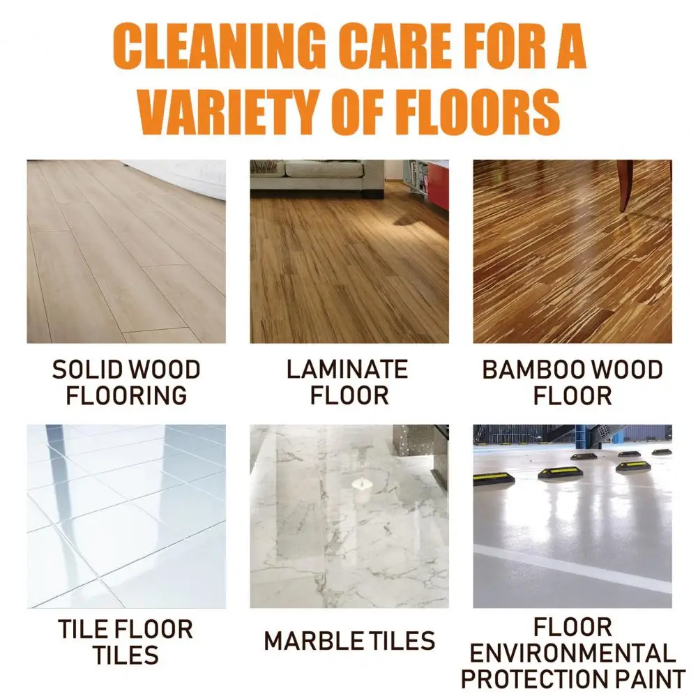 Grease Remover for Floors Floor Cleaner for Wooden Floors Powerful Wood Floor Cleaner Removes Dirt Polishes Tiles Brightens