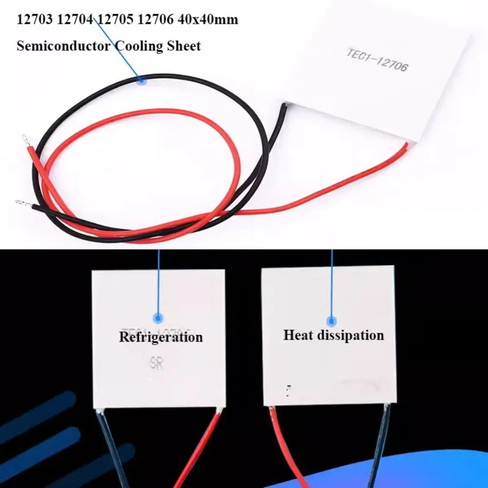 

Полупроводниковый охлаждающий лист 4 стиля, Термоэлектрический охладитель 40x40 мм, фотоэлектрический охладитель