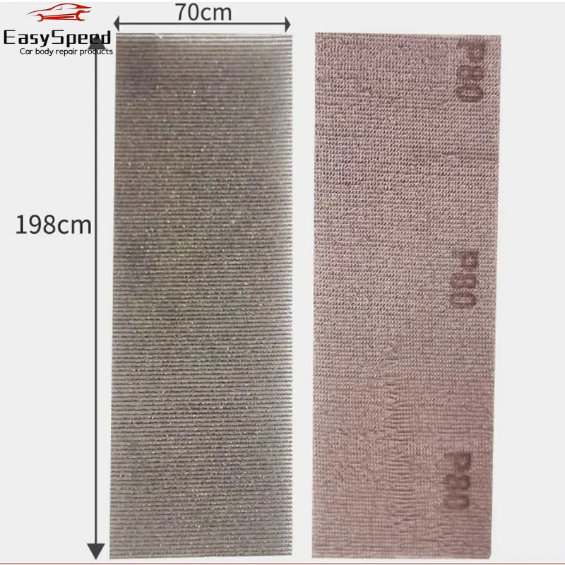 미르카 메쉬 샌드 스퀘어 드라이 그라인딩 메쉬 사포 70/198mm 샌딩 먼지 흡입 플로킹 연마재 직사각형에 적합
