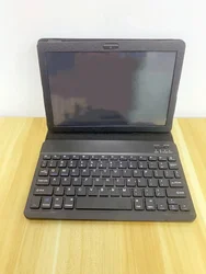 Premium Leather Tablet Case with Bluetooth Keyboard & Anti - Collision Silicone Cover (10.1 - 10.95 inch) (Leather keyboard)