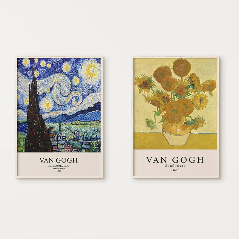 Vincent van gogh pinturas a óleo impressão em tela cartaz
