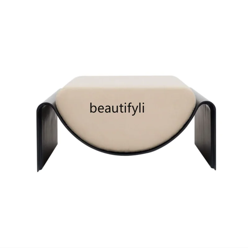 

CXH Creative Metal Art Sofa Stool Simple Living Room Leisure Low Stool Cloakroom Shoe Changing Stool