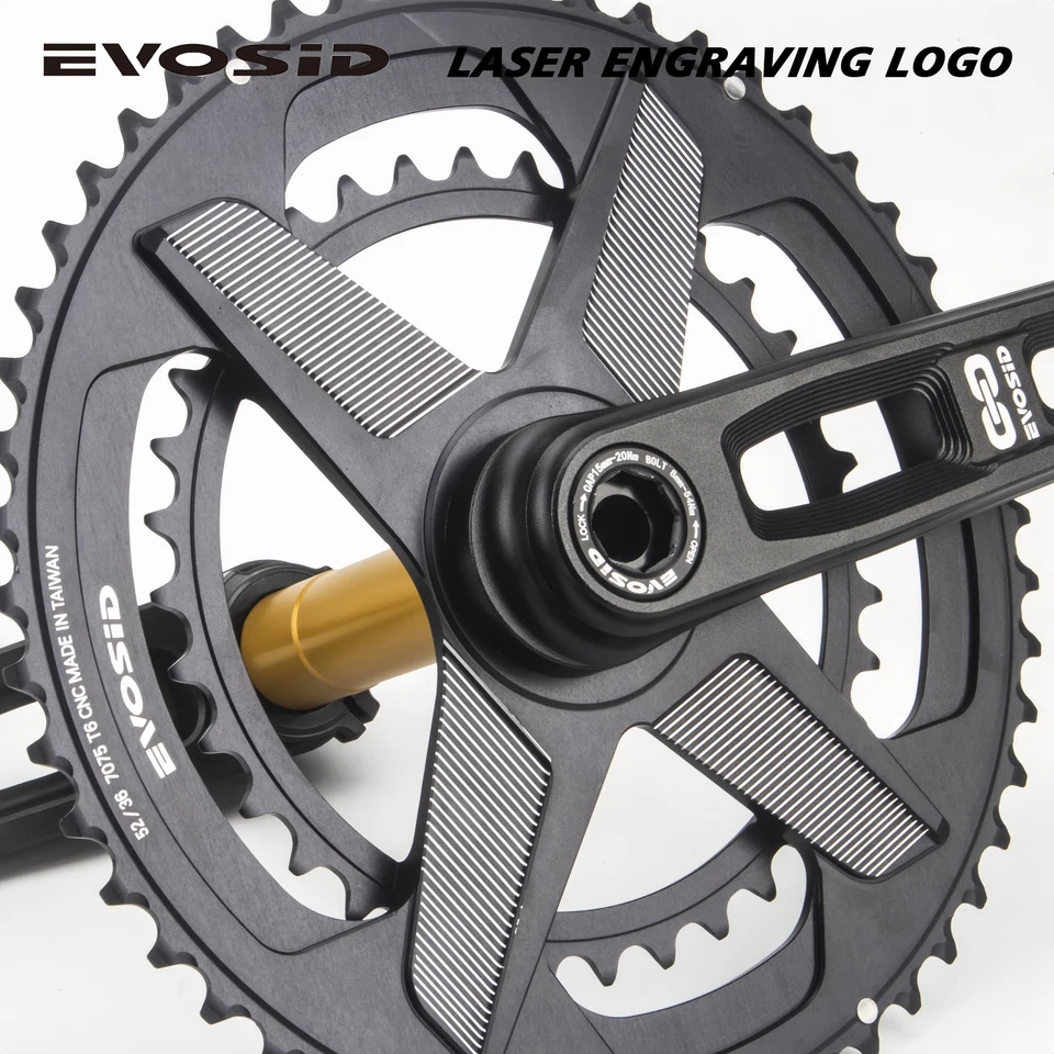 EVOSID Road Bike Chainring Double Speed 50-34T 52-36T 53-39T