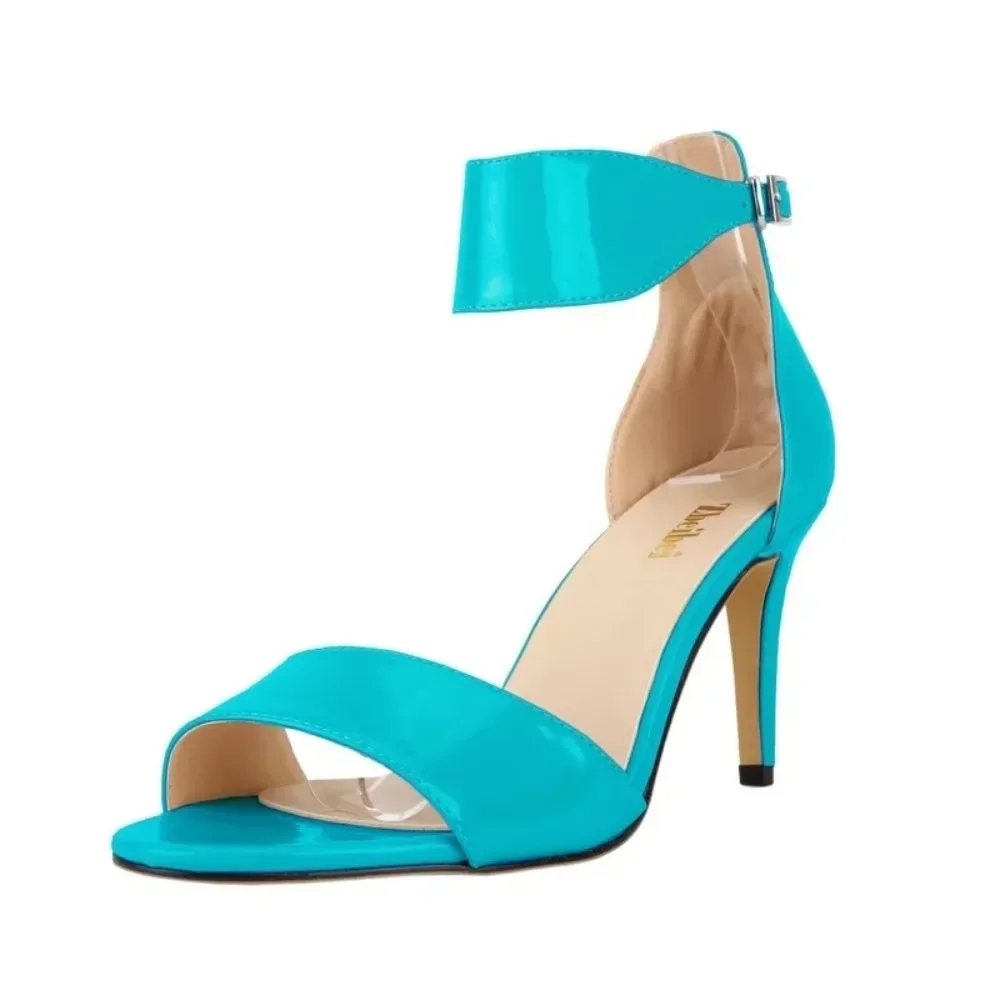 

Туфли-лодочки женские на шпильке 9 см, пикантные сандалии с ремешком на щиколотке и открытым носком, Элегантная классическая обувь под платье для свадьбы/Вечеринки, лето