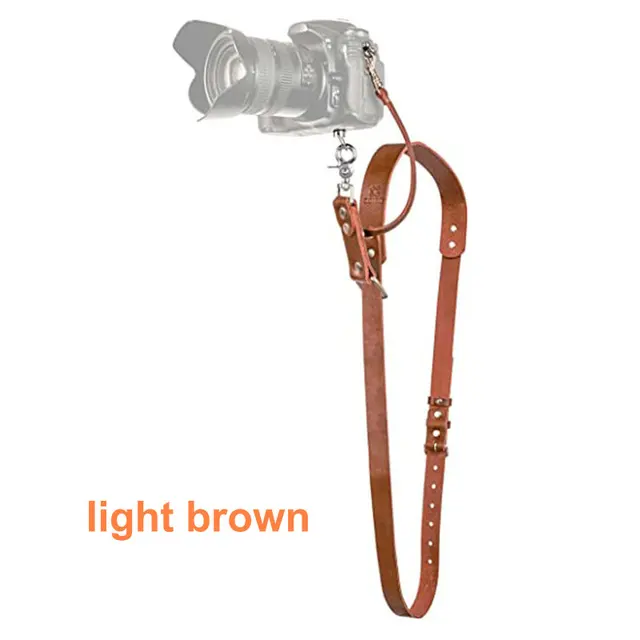 Tracolla Per Fotocamera In Pelle | Per 1 O 2 DSLR - Regolabile E Comfortevole - Foto 9