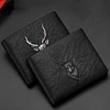 2022 New Men's wallet card holder Leather Wallet Money clip Coin small purses wallet men  purses 1